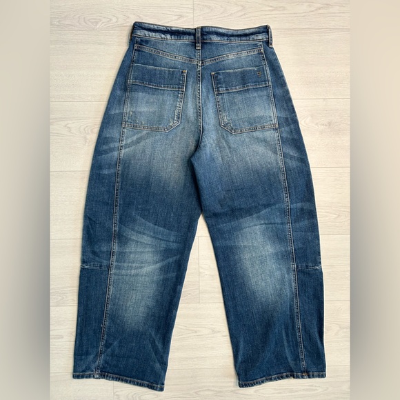 Pilcro Anthropologie The Kenna Mid Rise Heritage Barrel Jeans Womens Size 27 - Picture 5 of 8
